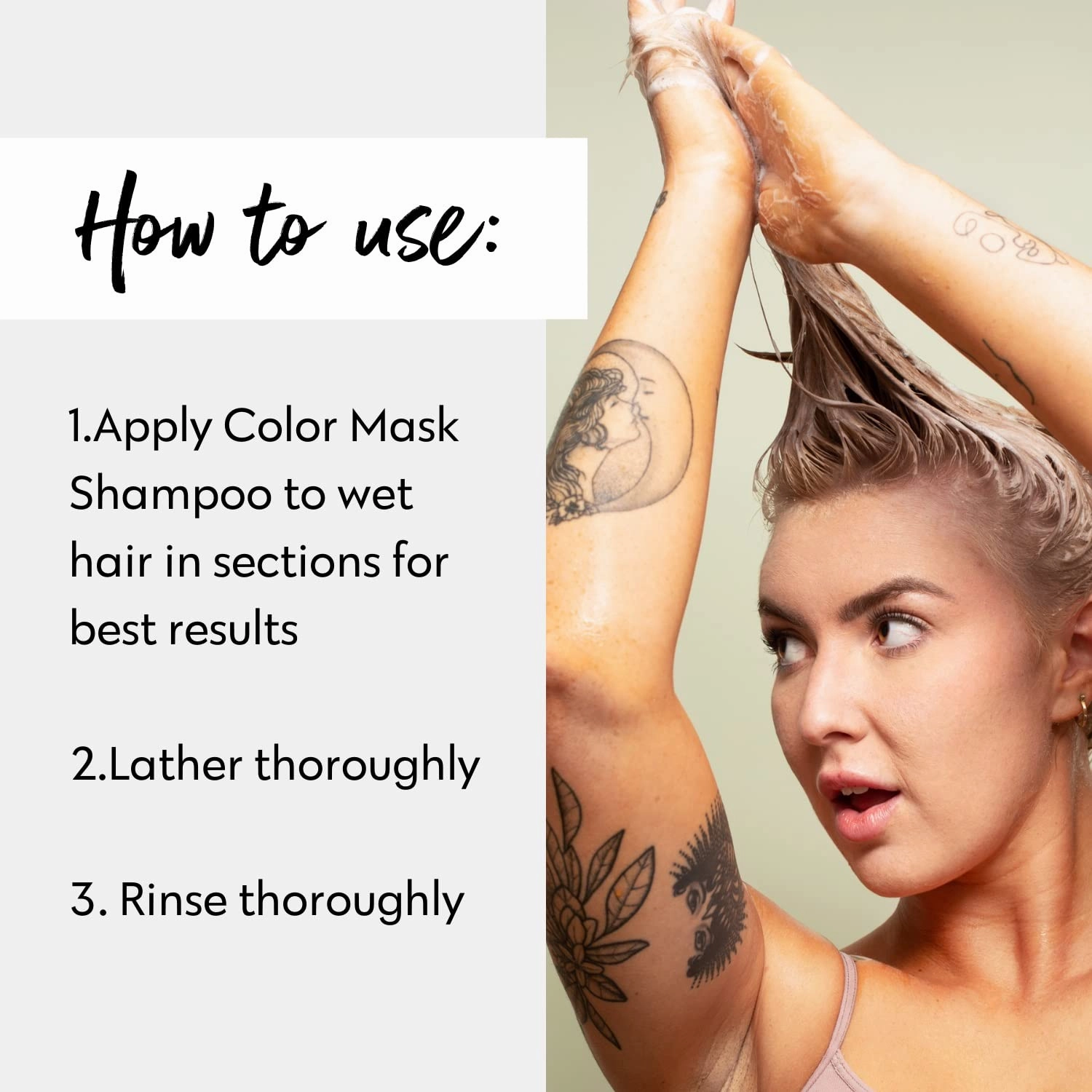 FOUR REASONS Color Depositing Shampoo for Color Treated Hair - Platinum Blonde/Grey, Sulfate Free Grey Hair Toner, , 8.45 Fl Oz