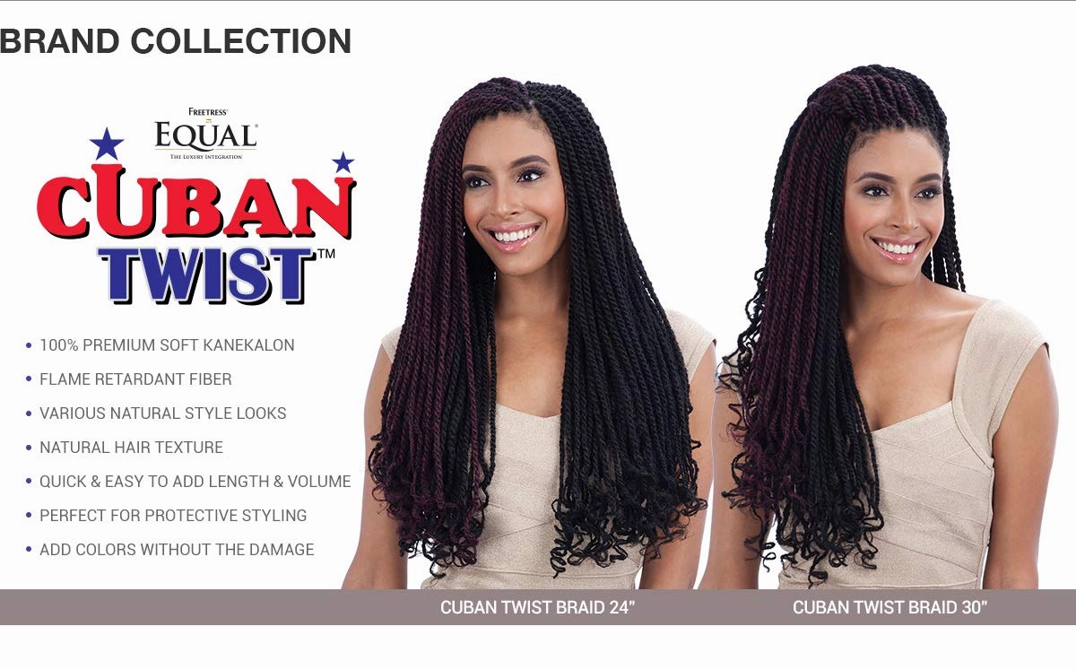 FreeTress Equal Braids Super Long Cuban Twist Braid 30" (5-pack, 4)