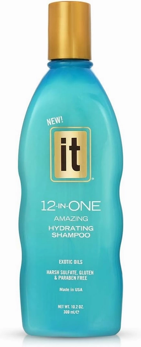 Freeze It 12-in-ONE Amazing Hydrating Shampoo, 10.2oz | Infused with B Vitamin Biotin | Hydrates with Exotic Oils | Fights Frizz | UV Protection | Sulfate, Paraben & Gluten Free