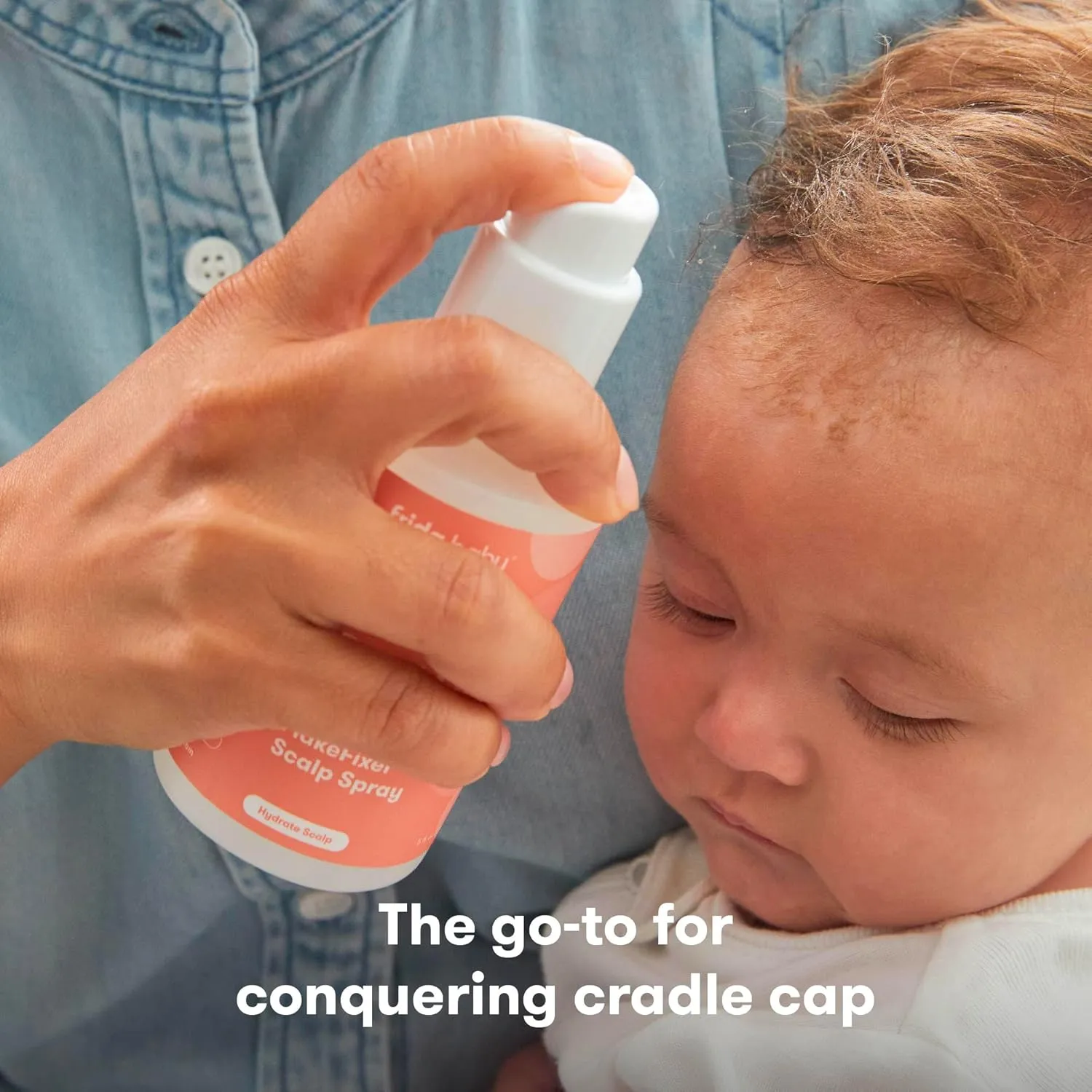 Frida Baby Cradle Cap Treatment, Cradle Cap Shampoo for Babies   Flake Fixer Scalp Spray, Cradle Cap Kit Soothes Baby's Scalp, Prevents Dryness and Flakes