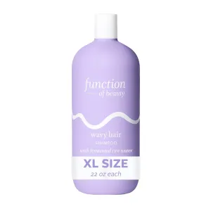Function of Beauty Wavy Hair Shampoo, 22 oz - Formulated with Fermented Rice Water to Strengthen and Promote Elasticity, Sulfate Free, Customizable Haircare