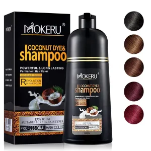 FVQUHVO Light Brown Hair Shampoo for Dark Hair-Instant Hair Dye Shampoo 3 in 1 for Women & Men - Herbal Brown Shampoo Colors in 15 Minutes & Long Lasting Dye 16.90 Fl Oz(Light Brown)