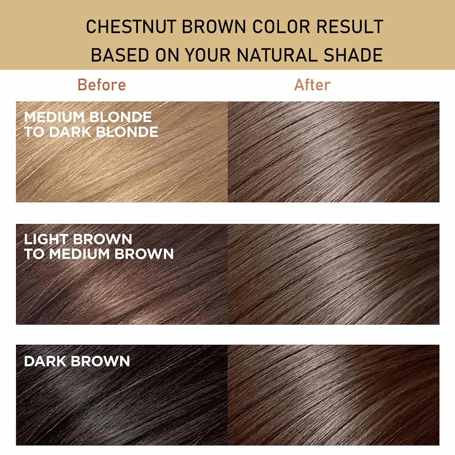 Fvquhvo Natural Chestnut Brown Hair Dye Shampoo,Instant Brown Hair Shampoo,Hair Dye Shampoo 3 in 1 for Men & Women,Long Lasting Hair Color Shampoo Colors in Minutes(Chestnut Brown)