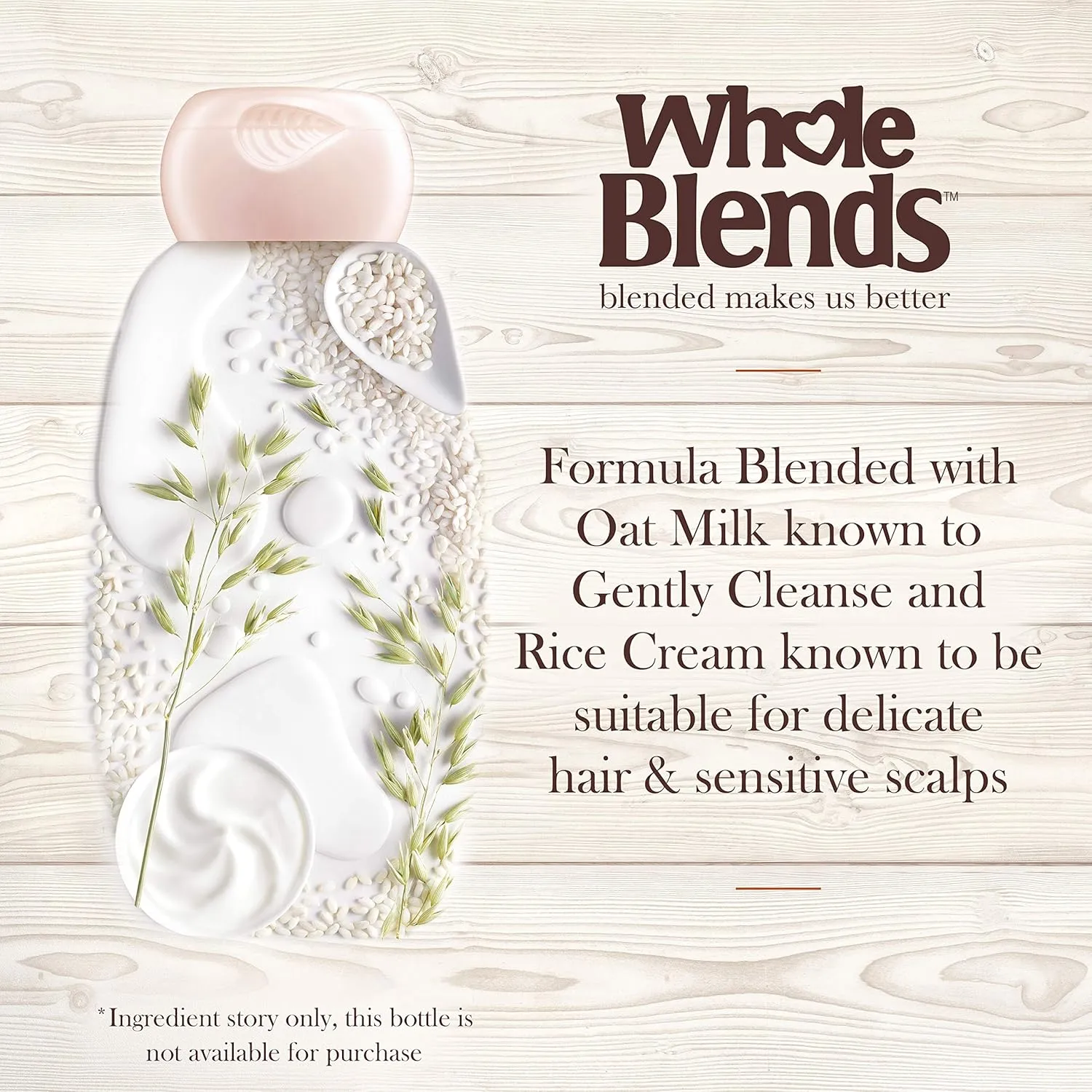 Garnier Whole Blends Gentle Shampoo Oat Delicacy, For Sensitive Scalp, 22 fl. oz.