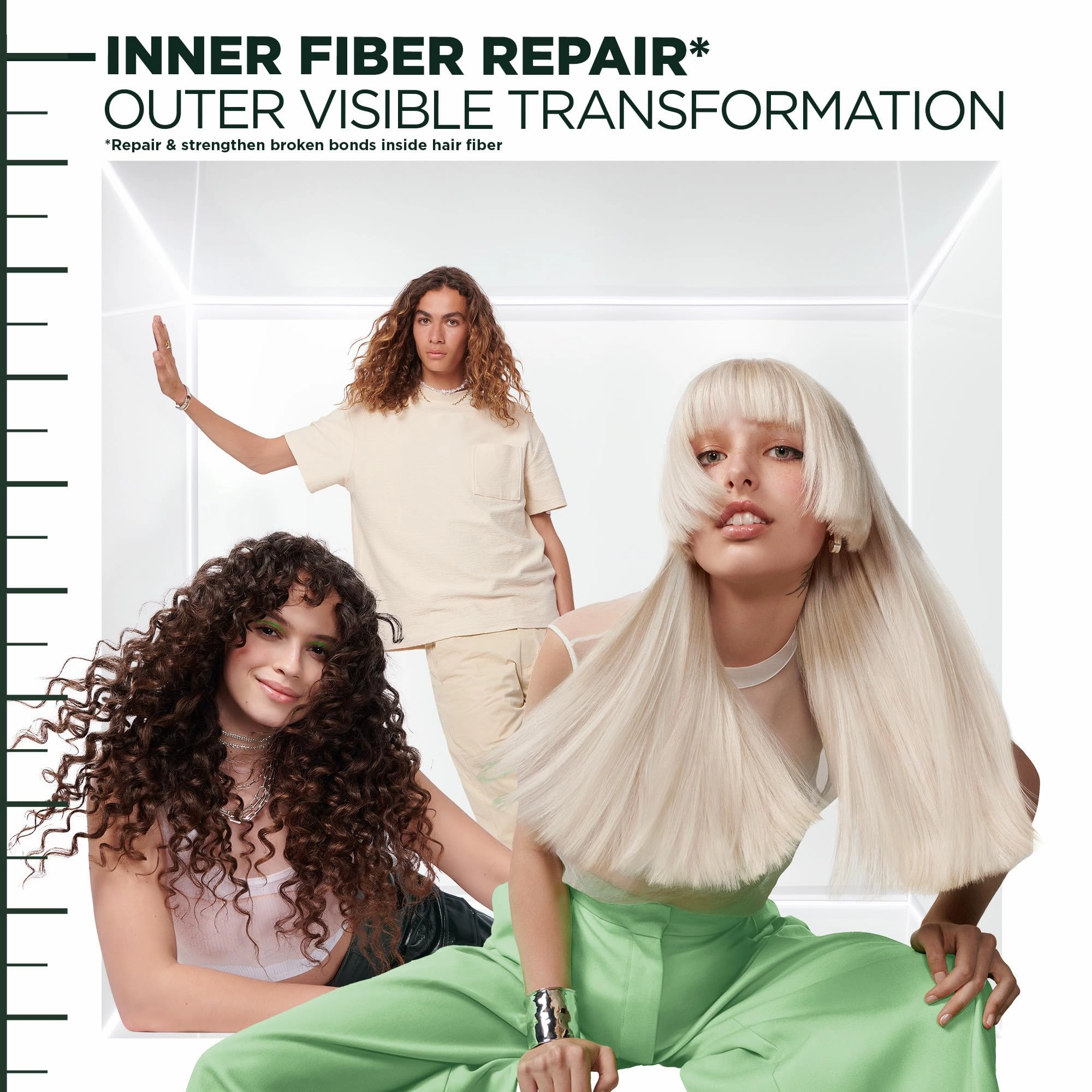 Garnier Fructis Hair Filler Color Repair Conditioner with Ceramide, Smoothing & Sulfate Free Conditioner for Colored, Bleached Hair, 10.1 Fl Oz, 1 Count