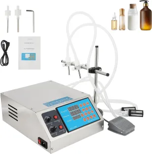GarveeHom Liquid Filling Machine,Automatic Bottle Filler 135 Fl Oz Digital Liquid Filler Digital Control for Il, Detergent, Shampoo,Medium-Low Viscous Liquids (2 Head)