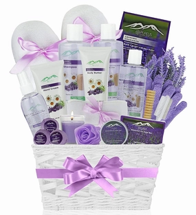 Gift Baskets for Women- #1 Valentines Day Gift tfor Women & Men! Birthday Gifts for Women, Beauty Basket Home Spa Basket 20 pc Set Includes Body Lotion, Bath Bombs & More! Spa Gifts for Her