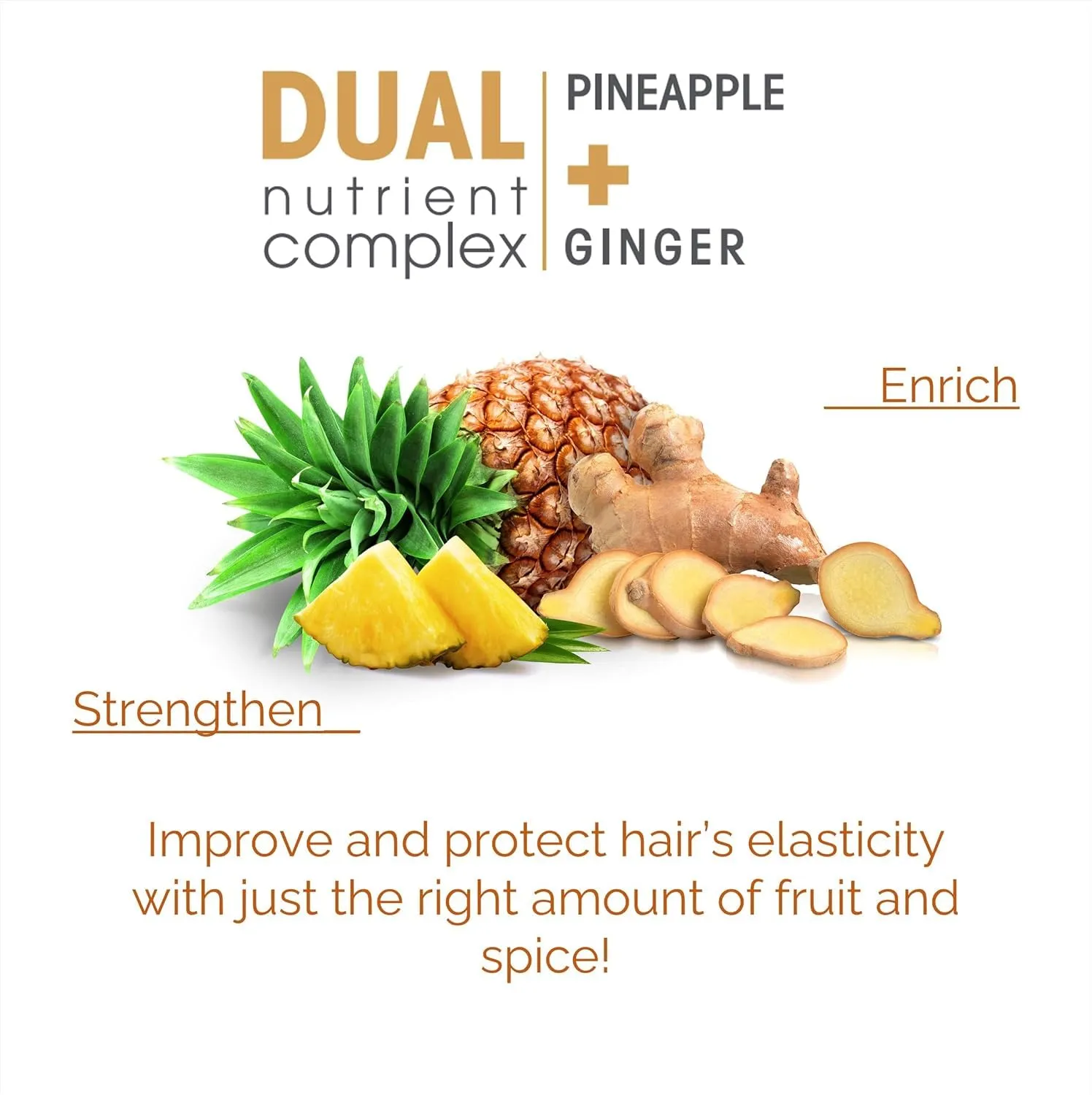 GIOVANNI 2chic Ultra-Revive Shampoo & Conditioner - Pineapple & Ginger to Moisturize Dry Unruly Hair, Aloe Vera, Pro-Vitamin B5, Lauryl & Laureth Sulfate Free, Color Safe - 8.5 oz (2 Pack)