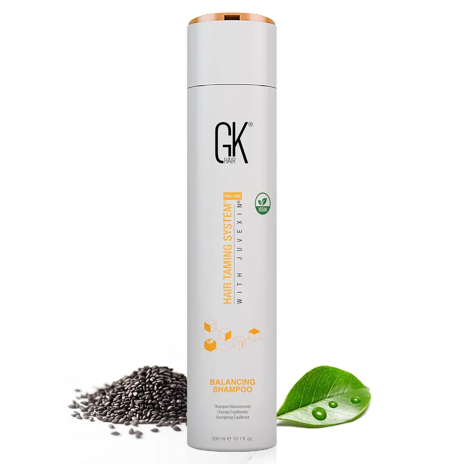 GK HAIR Balancing Shampoo Cleanses and Removes Buildup with Keratin Treatment For Oily Control Flaky Itchy Dry Scalp Thinning nourishing Hair Sulfate Free Women and Men – 10.1 Ounce