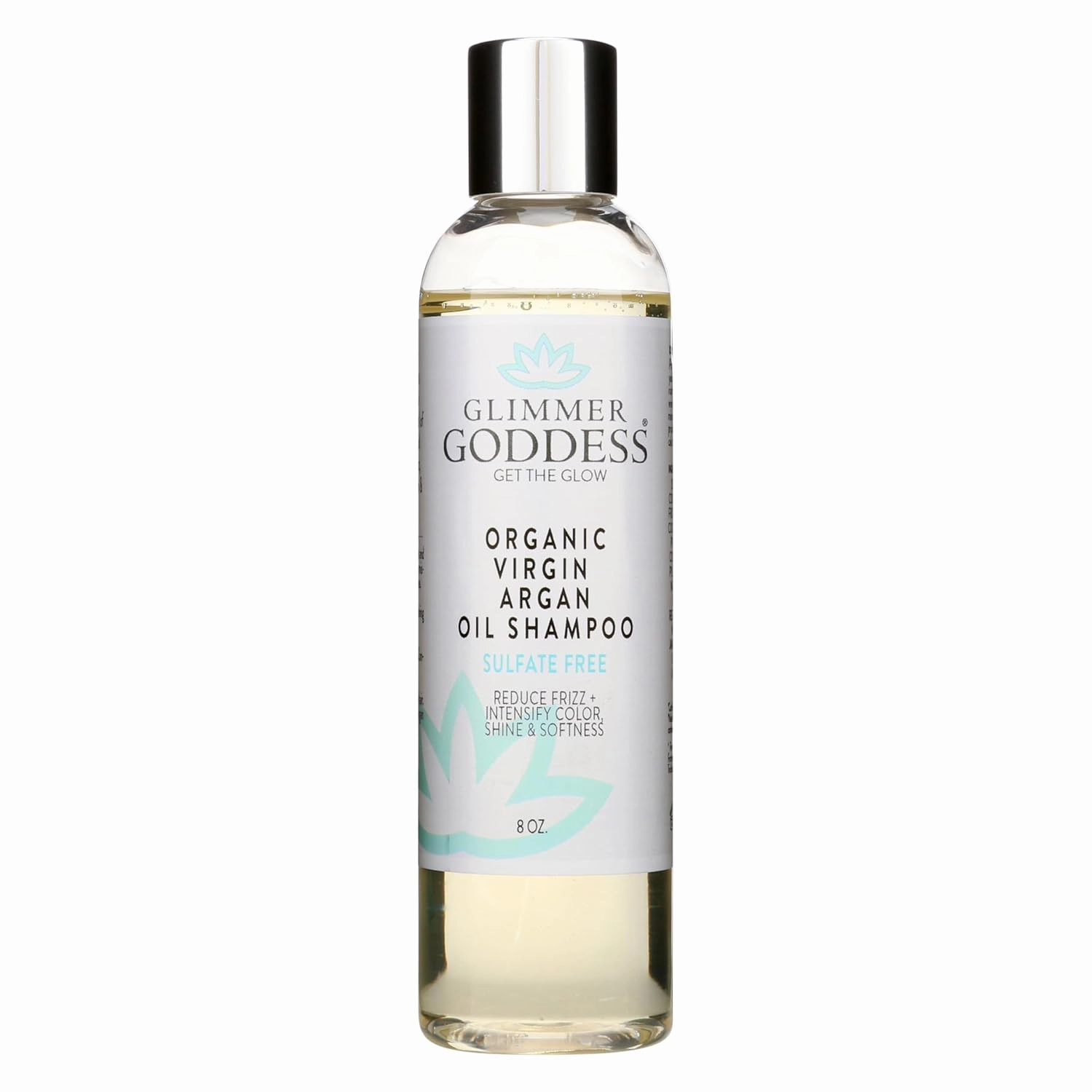 GLIMMER GODDESS Organic Sulfate Free Shampoo with Morrocan Argan Oil 8 oz