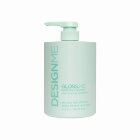 GLOSS.ME Hydrating Shampoo by DESIGNME | Hemp & Argan Oil Shampoo Adds Softness & Shine | Straight, Wavy, or Curly Hair | Color-Safe Moisturizing for Dry Hair
