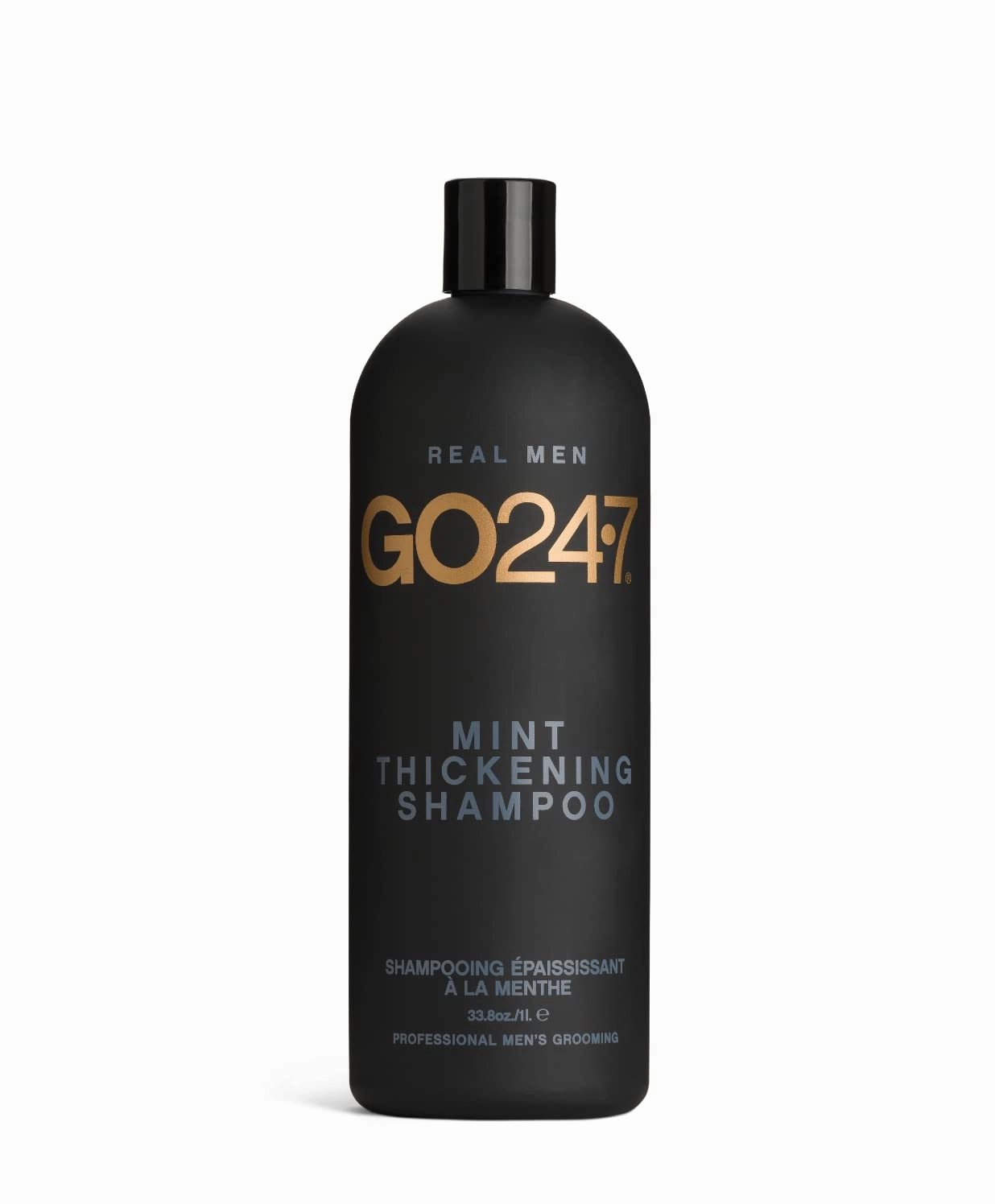 GO247 Mint Thickening Shampoo - Refreshes Scalp, Boosts Volume, Stimulates Hair Growth, Mint Scent - 1L
