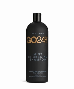 GO247 Mint Thickening Shampoo - Refreshes Scalp, Boosts Volume, Stimulates Hair Growth, Mint Scent - 1L