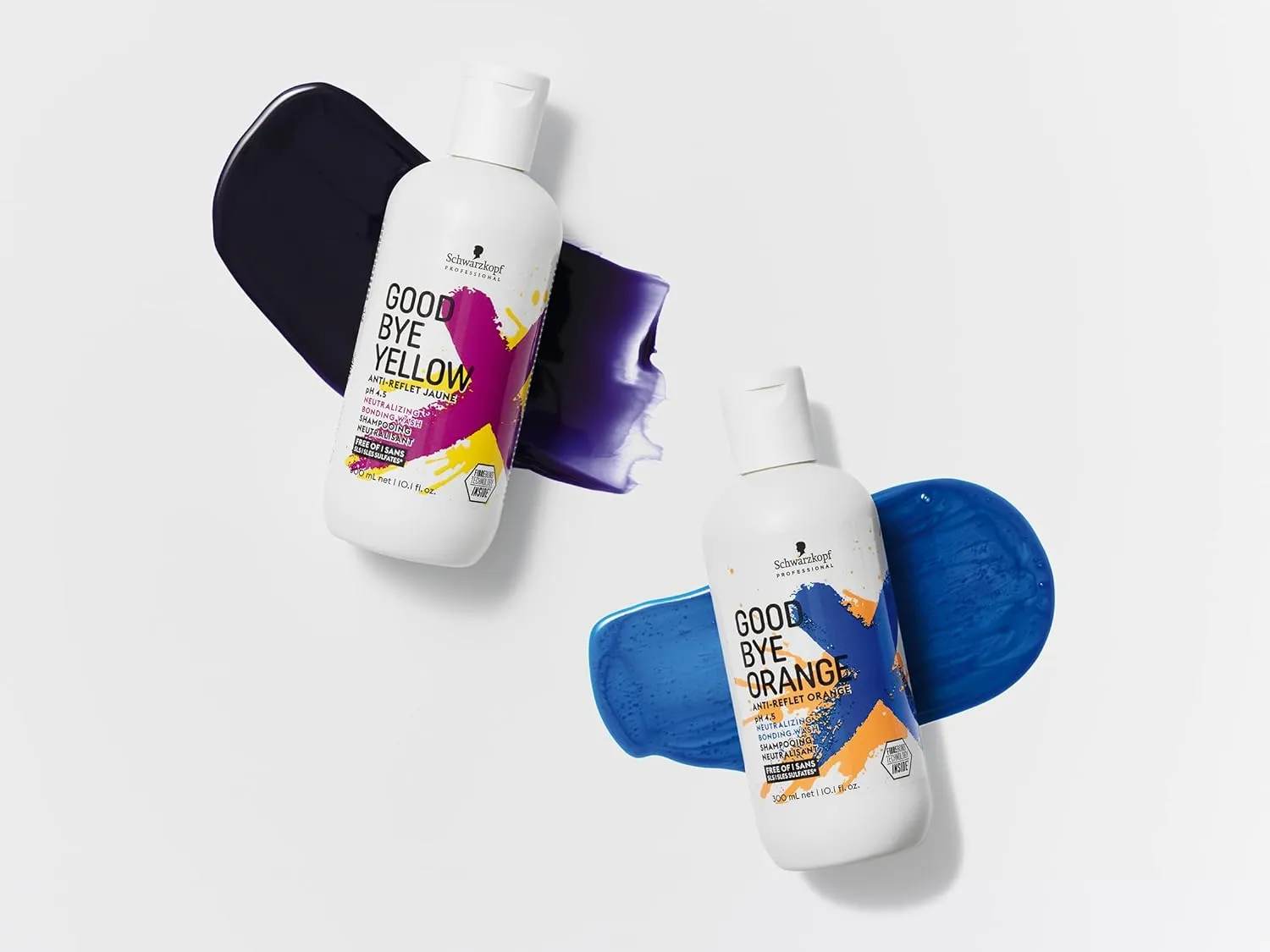 GOODBYE YELLOW Neutralizing Wash Shampoo – Color Balancing for Brassy and Yellow Tones – Cleansing Vegan Hair Care with Purple and Blue Pigments