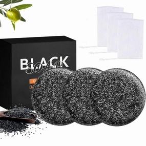 Gray Hair Reverse Bar, Black Soap For Hair Darkening, Herbal Mane Gray Reverse Bar for Men & Women, Deep Scalp Cleansing & Strengthening (3Pcs)
