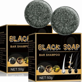 GrayHair ReverseBar, GrayHair Reverse Bar Shampoo, Black Soap for Gray Beard,Natural Darkening Bar Shampoo for Hair Hydrating & Moisturizing (2pcs