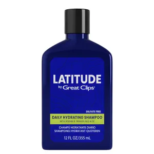 GREAT CLIPS LATITUDE Daily Hydrating Shampoo | Men's Shampoo that Promotes Full   Healthy Hair | For All Hair Types | 12oz