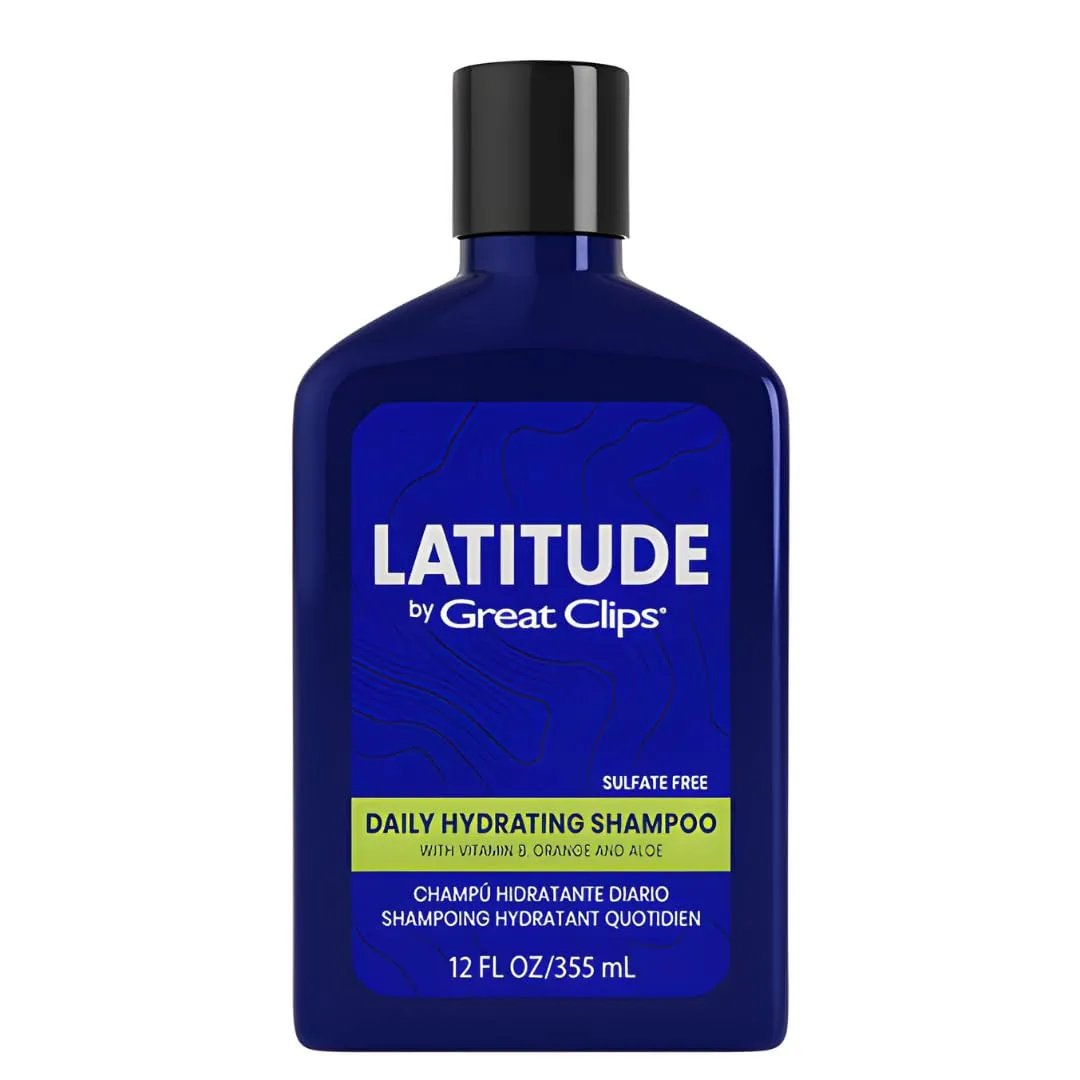 GREAT CLIPS LATITUDE Daily Hydrating Shampoo | Men's Shampoo that Promotes Full   Healthy Hair | For All Hair Types | 12oz