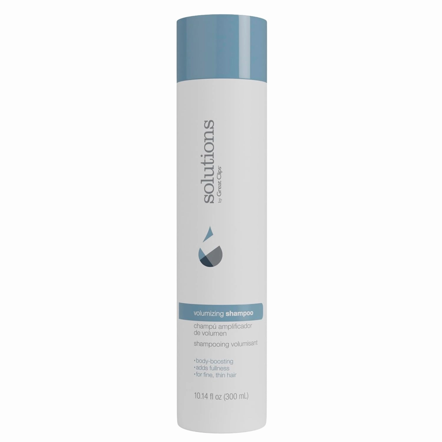 GREAT CLIPS Solutions Volumizing Shampoo, 10oz | Adds Volume, Thickness, & Bounce | For Fine, Thin, & Oily Hair | Every Day Use