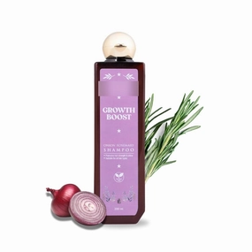 Gro.wth Boost Shampoo | Onion & Rosemary | Strengthens Hair & Promotes Growth | Unisex | 200ml