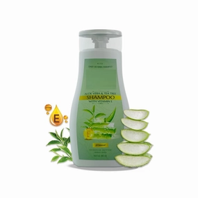 GT Aloe Vera & Tea Tree Hair Sha.mpoo – Anti Dandruff sham.poo with Vitamin E | 180 ml Hair sham.poo for Frizzy and Dry Ha.ir | Herbal Sham.poo | Anti H.air Fall Sham.poo for Women and Men