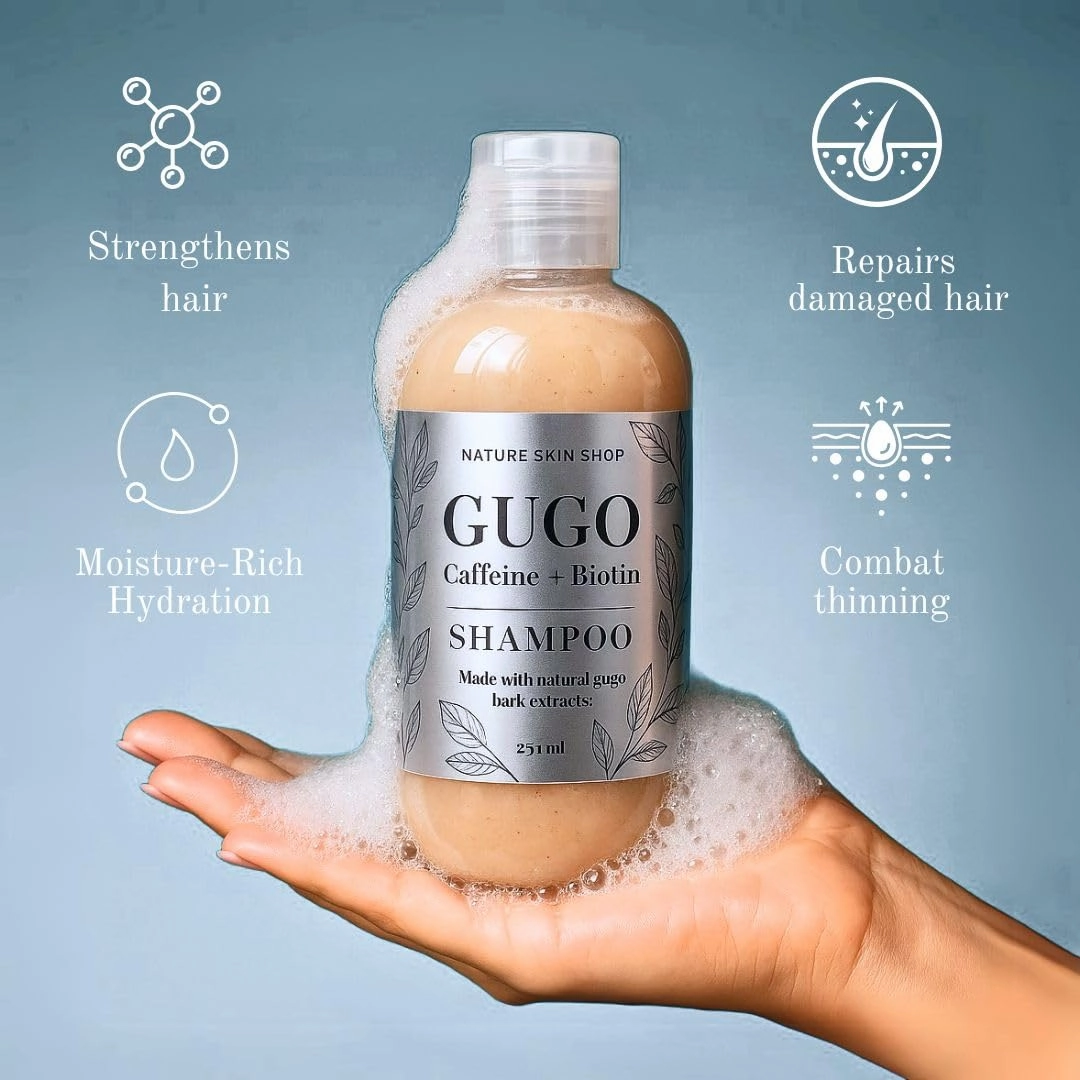 Gugo with Biotin   Caffeine and Black Cumin Shampoo