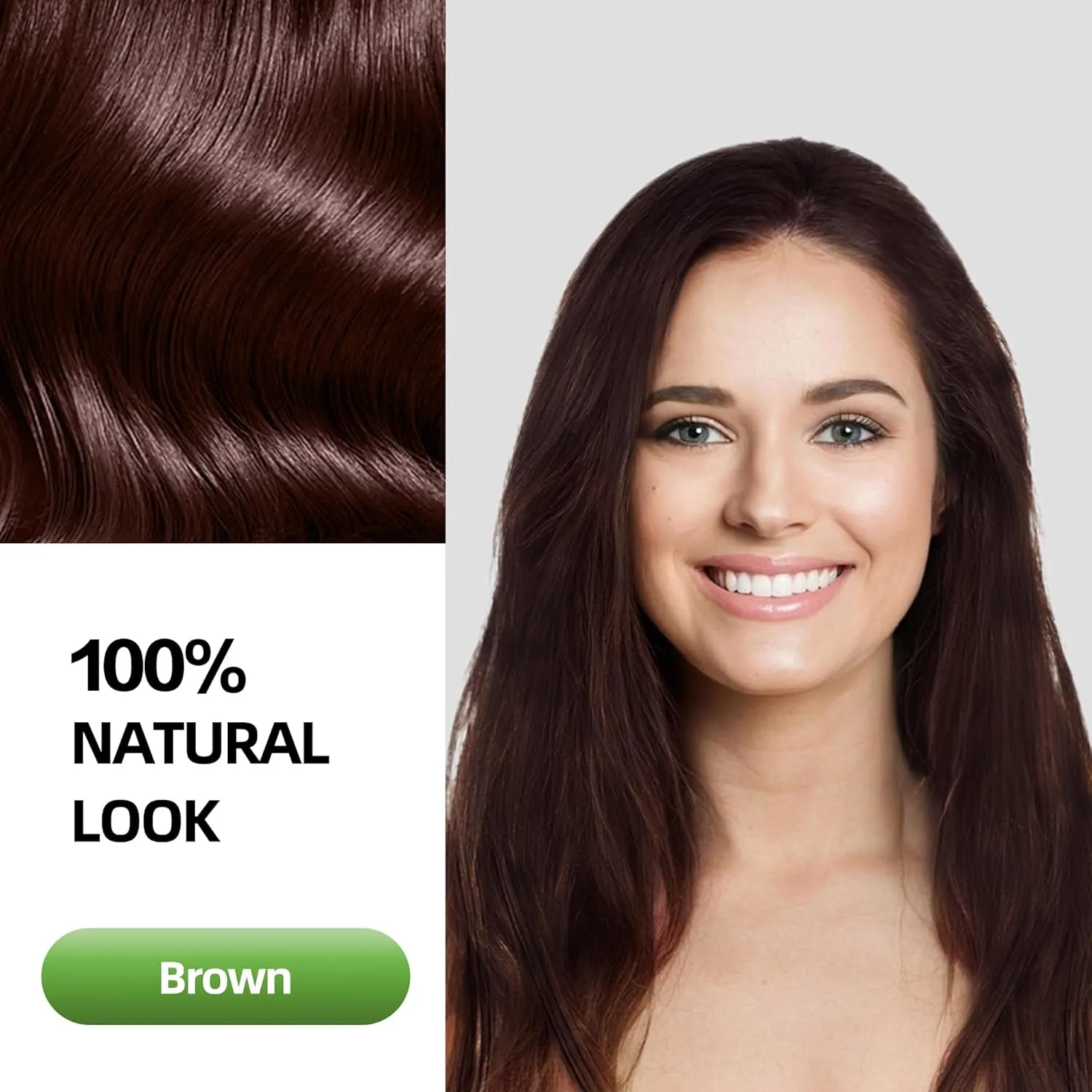 Hair Dye Shampoo 3 in 1 for Gray Hair Coverage, Herbal Ingredients Natural Shampoo Hair Dye for Women & Men/Ammonia-Free 520ml(Brown)