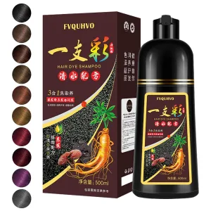 Hair Dye Shampoo 3 in 1, Hair Color Shampoo, Semi-Permanent Hair Color, Drak Wine Red Hair Dye, Safe & Professional Hair Dye Shampoo, Easy To Use, For Salon & Home 16.9 FL OZ (Drak Wine Red)