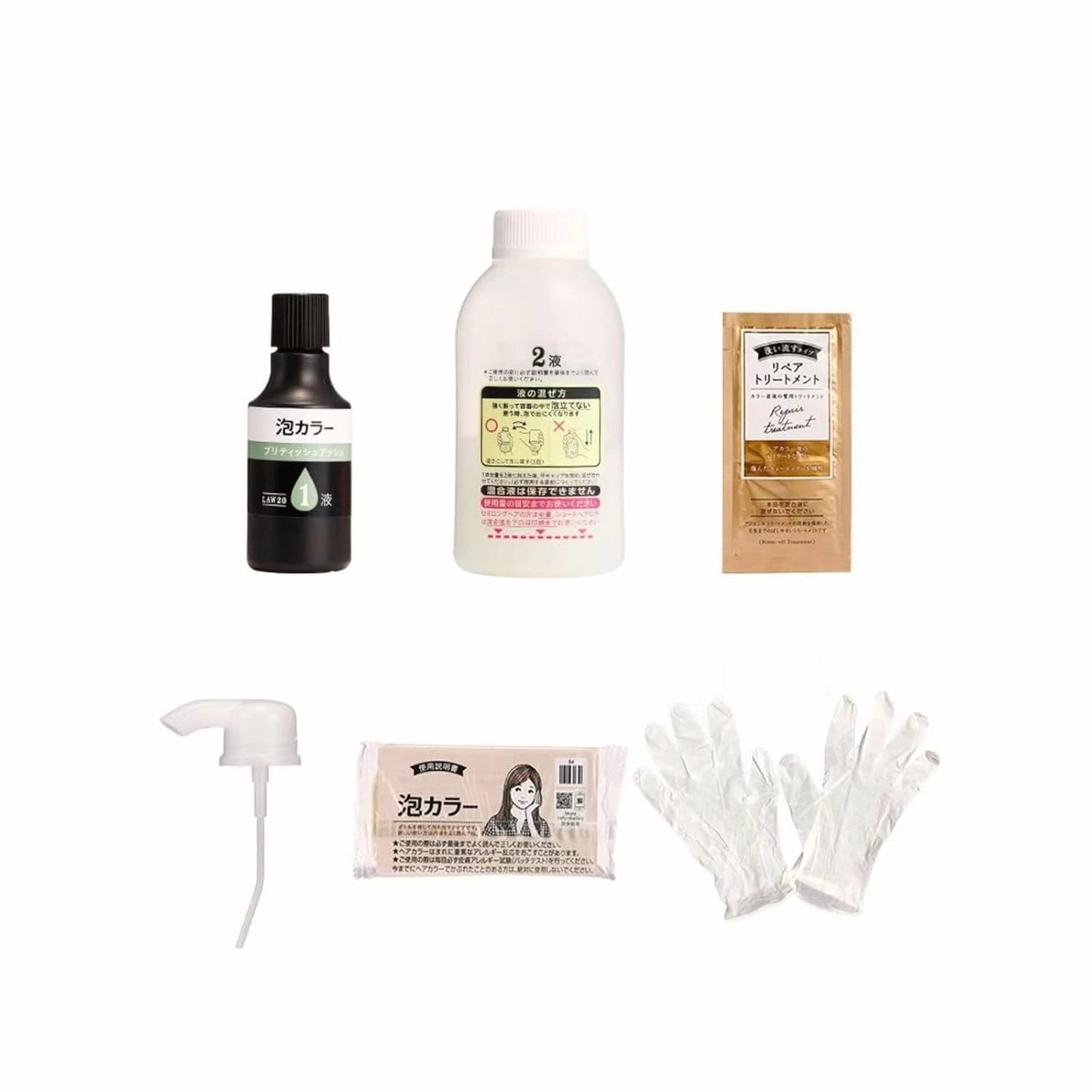 Hair Dye, Hair Dye Japanese, Hair Color Foam, Bubble Hair Dyes Milk Tea Brown, Japanese Bubble Hairs Dyes, Hair Color
