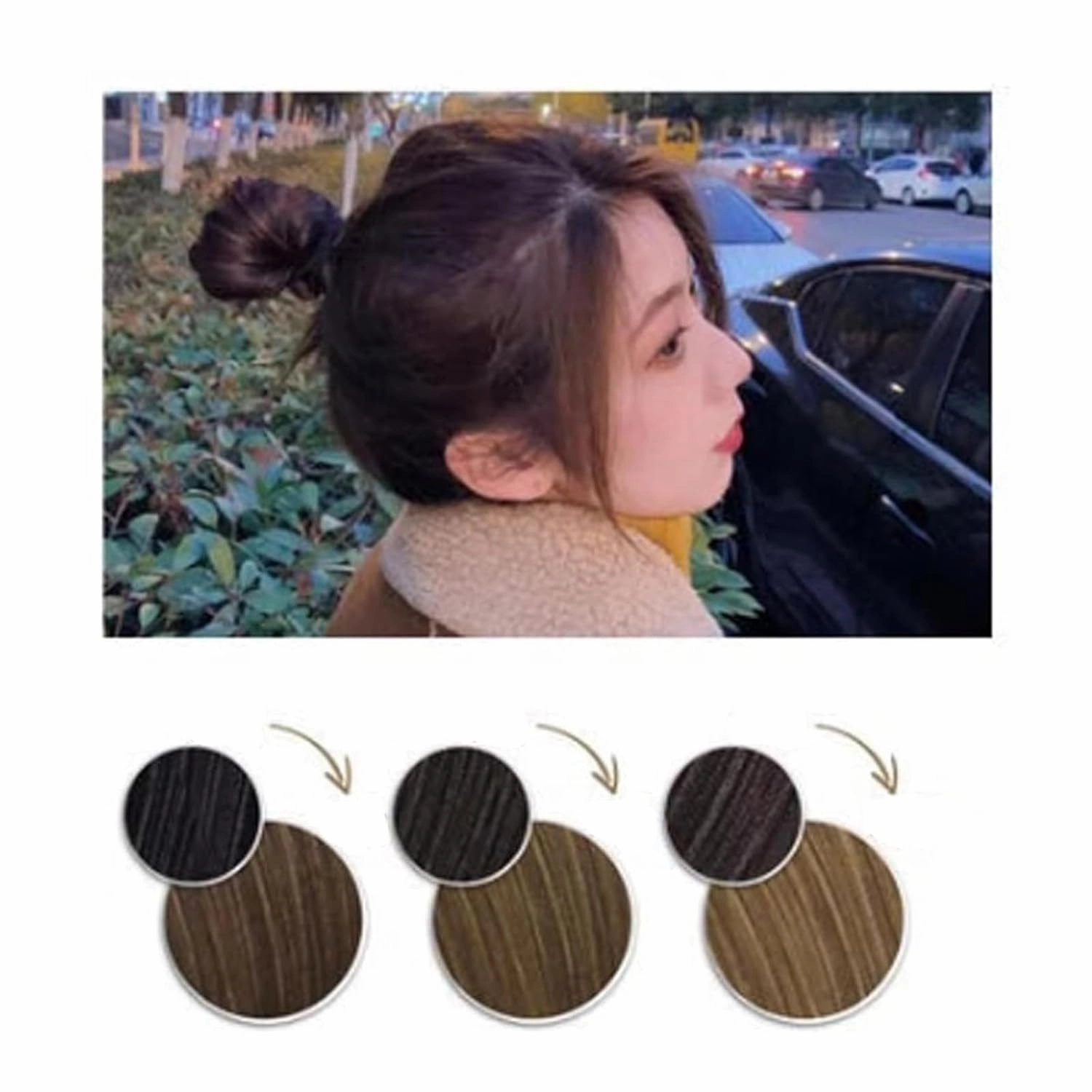 Hair Dye, Hair Dye Japanese, Hair Color Foam, Bubble Hair Dyes Milk Tea Brown, Japanese Bubble Hairs Dyes, Hair Color