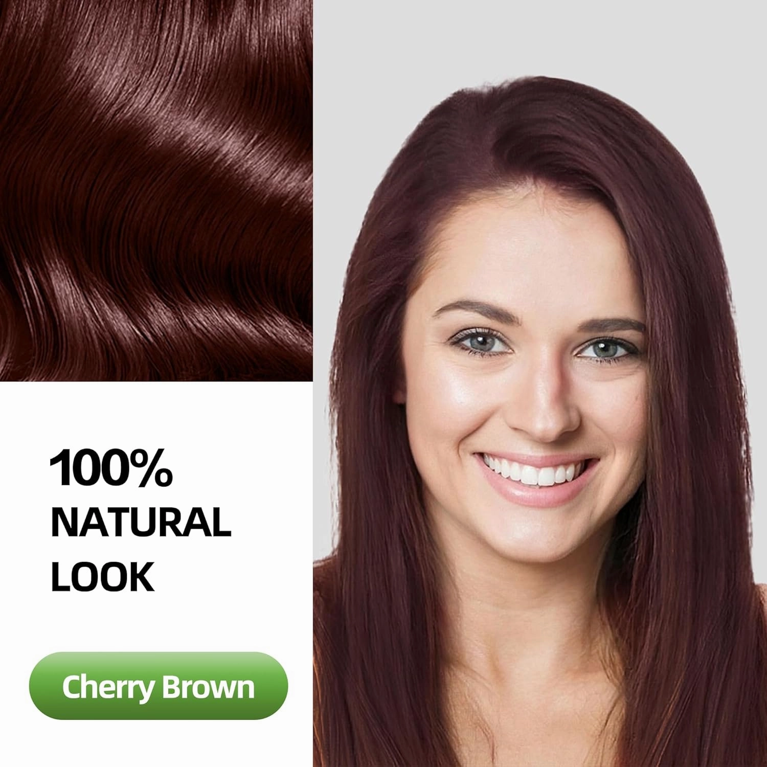 Hair Dye Shampoo 3 in 1 for Gray Hair Coverage, Herbal Ingredients Natural Shampoo Hair Dye for Women & Men/Ammonia-Free 520ml(Cherry Brown)