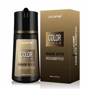 Hair Dye Shampoo for Gray Hair, 3 In 1 Natural & Long-Lasting Hair Color Shampoo, Instant Magic Hair Dye, champu para canas Herbal Treated for Men Women,16.9 fl.oz (Black)