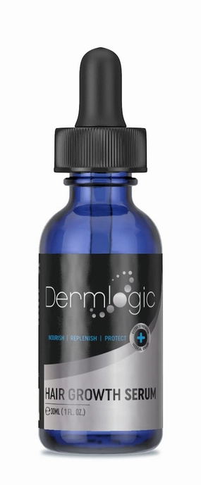 Hair Growth Serum-Extra Strength DHT Blocker - Stimulates & Repairs New Follicle Regrowth. Grow Stronger, Thicker, Fuller, Longer, Healthier Hair. For Men & Women with No Side Effects.