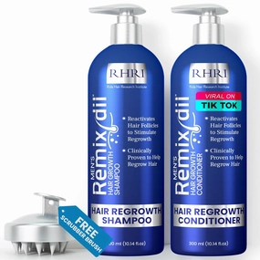 Hair Growth Shampoo & Conditioner Set for Men | Effective Hair Regrowth Treatment | Strengthening, Thickening & Soothing Formula for Healthy, Vibrant Hair | 10.14 fl.oz (Pack of 2)