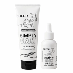 Hair Growth Treatment Shampoo & Serum Kit – Stimulates Growth with 3% Baicapil – Stops Hair Loss – Water-Based Formula – 8.45 fl oz   2 fl oz