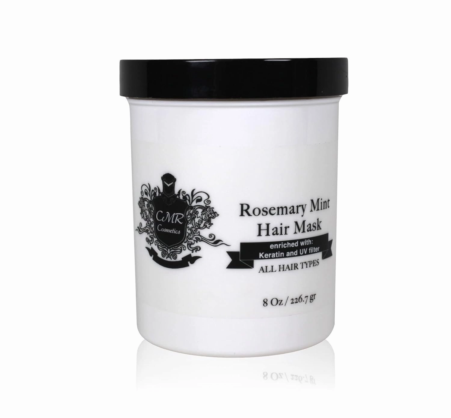 Hair Mask Rosemary Mint. Enriched with: Keratin and UV filter - Deep Conditioning, Intense Hydration, Hair Repair, Nourishing Treatment, Restorative Hair Care