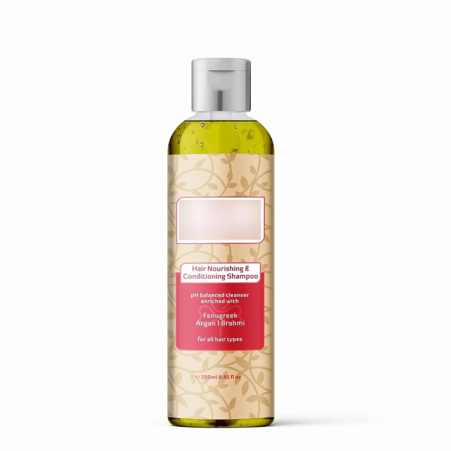 Hair Nourishing & Conditioning Shampoo | Fenugreek, Argan Oil & Brahmi Blend | Paraben & SLS Free | Deep Hydration & Frizz Control | Natural Care for All Hair Types | 250ml I For Women & Men | 250ml