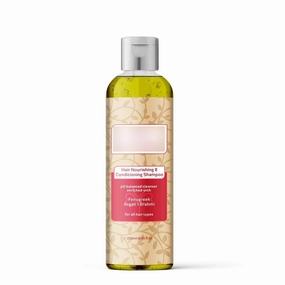 Hair Nourishing & Conditioning Shampoo | Fenugreek, Argan Oil & Brahmi Blend | Paraben & SLS Free | Deep Hydration & Frizz Control | Natural Care for All Hair Types | 250ml I For Women & Men | 250ml