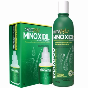 Hair Regrowth Duo – 2% Minoxidil Shampoo 12.5 oz   5% Minoxidil Topical Solution 3.2 oz – Hair Loss Treatment for Men & Women – Strengthens, Thickens, Stimulates Growth - NDC: 78192-400