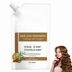 Hair Shampoo,Rich in Various Plant Extracts,For All Hair Types,10.6fl oz (1)