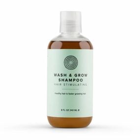 Hairprint Wash & Grow Shampoo | Plant-Based Therapy for Healthier, Faster Growing Hair | Nourishes, Strengthens & Stimulates Scalp | Gentle Botanically Infused Formula | Non-Toxic (8 Fl Oz)