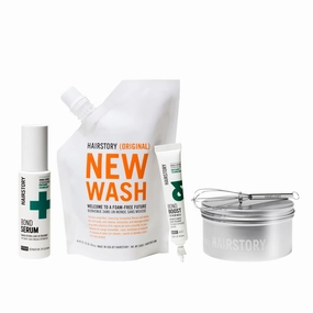 Hairstory Damage Repair Method, Hair Treatment Set With Bond Boost, New Wash Original & Bond Serum, Intensive & Repairing Kit, Nourishing & Moisturizing