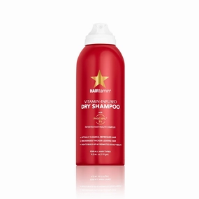 HAIRtamin Vitamin Infused Dry Shampoo for Women | Hair Texture Spray that Cleanses & Refreshes | Hair Complex for Healthy Thicker-Looking Hair | Procapil 3% & Vitamins for Scalp Health | Talc Free
