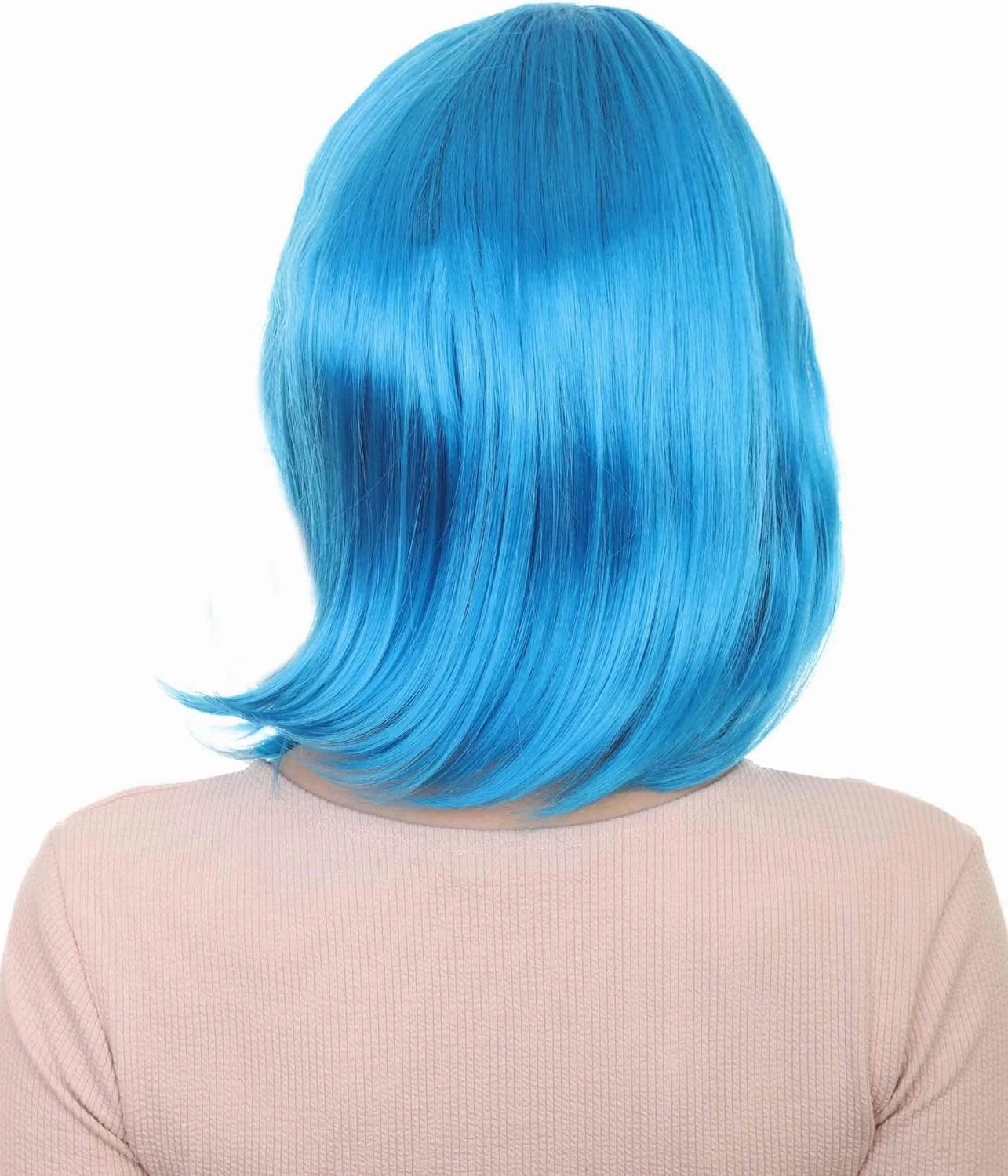 HalloweenPartyOnline 50's Housewife Shorty Curly Side Part Costume Wig, Multiple Color Options