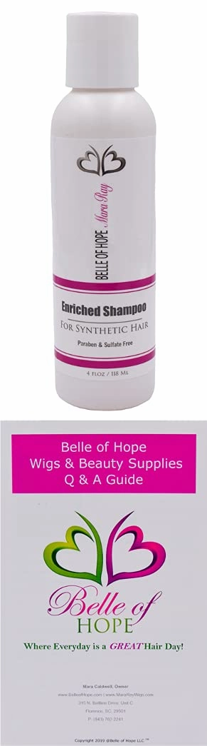 HALO BOB Synthetic Hair Addition by Rene of Paris, 3PC Bundle: Hair Piece, 4oz Mara Ray Enriched Shampoo, and 19 Page Belle of Hope Guide (Creamy Blond)