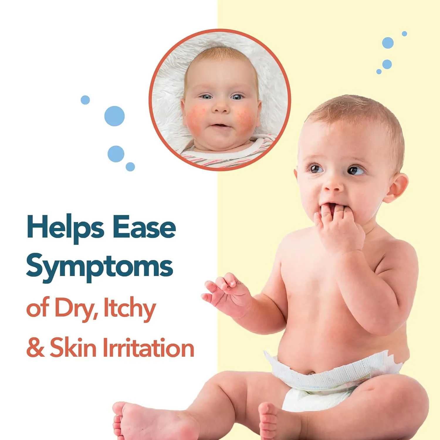 Happy Cappy Baby Shampoo and Body Wash - Eczema Body Wash for Kids, Toddler, Adults, Helps with Dryness, Reduces Itching, Irritation, and Redness, Dermatologist Tested, Fragrance Free - 8 Fl Oz