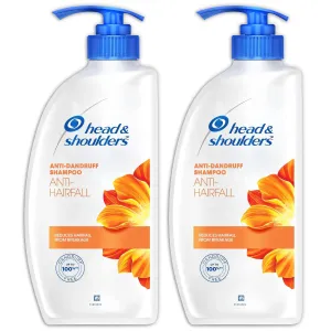 Head & Shoulders Anti Hair fall Shampoo, 2 Pack Anti Dandruff Shampoo, Relieves Dry Scalp and Repairs Damage, Fresh Scent, 22 oz Pump Bottles