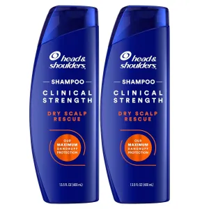 Head & Shoulders Clinical Dandruff Defense   Dry Scalp Rescue Shampoo 13.5 oz Twin Pack