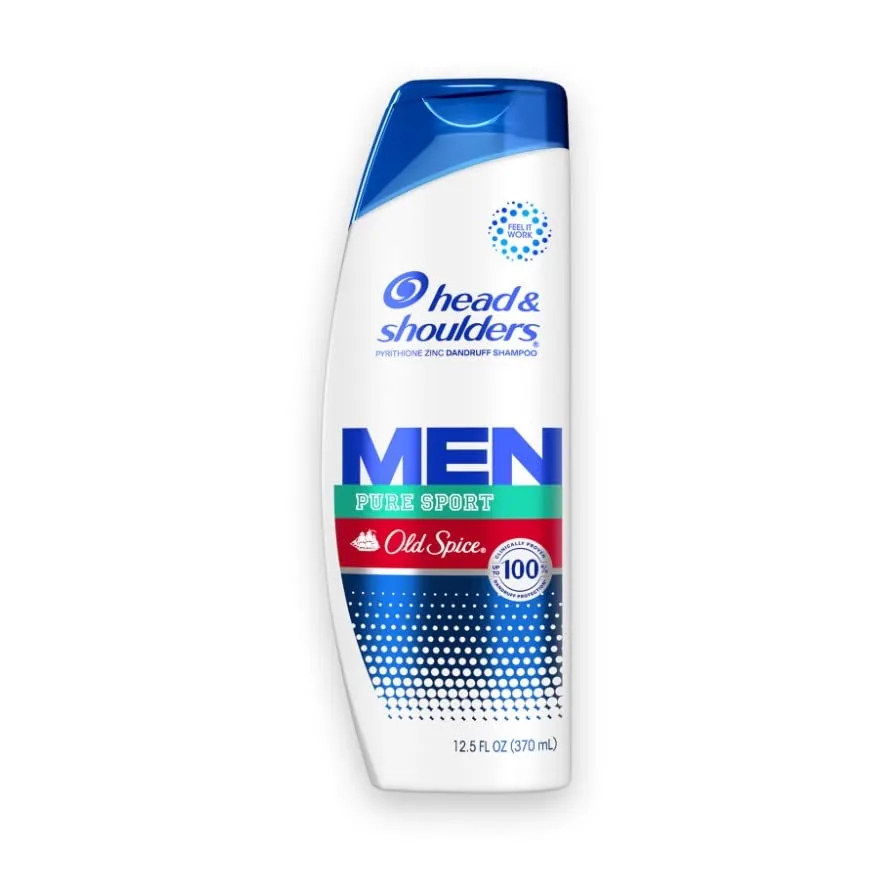 Head & Shoulders Men Old Spice Pure Sport Anti-Dandruff Shampoo, Paraben Free 12.5 Fl Oz (Pack of 2)