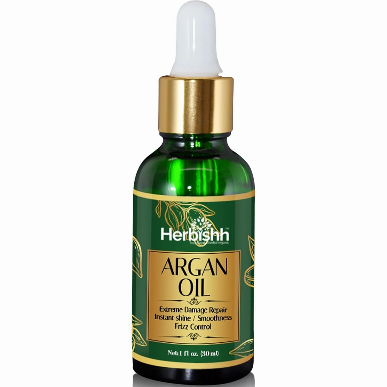 Her.bishh. Argan Oil for Hair – Deep Conditioning Treatment & Frizz Control | Moroccan Argan Oil for Damage Repair & Nourishment | Hair Serum 30ml